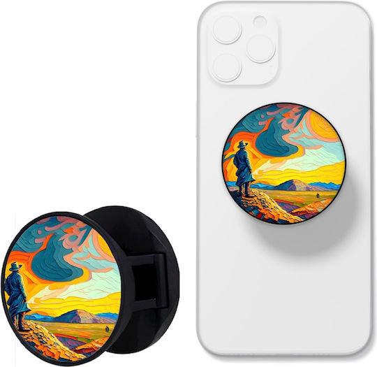 Phoneclub Pop Socket for Mobile Phone Grip Stant Ring Orange
