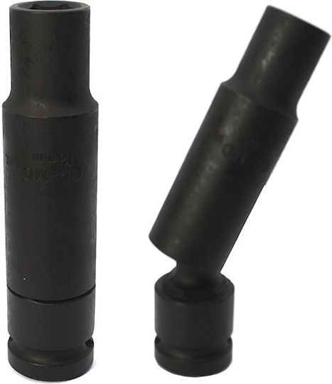 SKS Tools Σπαστό Καρυδάκι Αέρος Εξάγωνο Μακρύ με Καρέ Υποδοχής 1/2" Διάμετρος 13mm