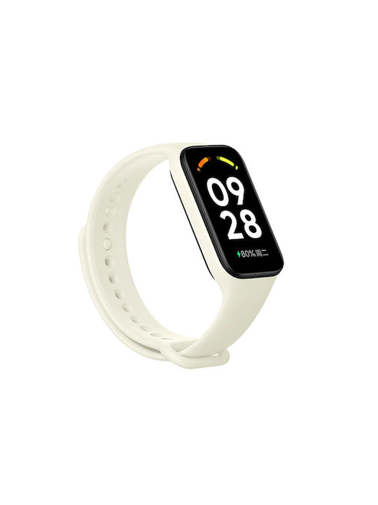 Redmi Smart Λουράκι Σιλικόνης με Pin Μπεζ (Realme Band 2)