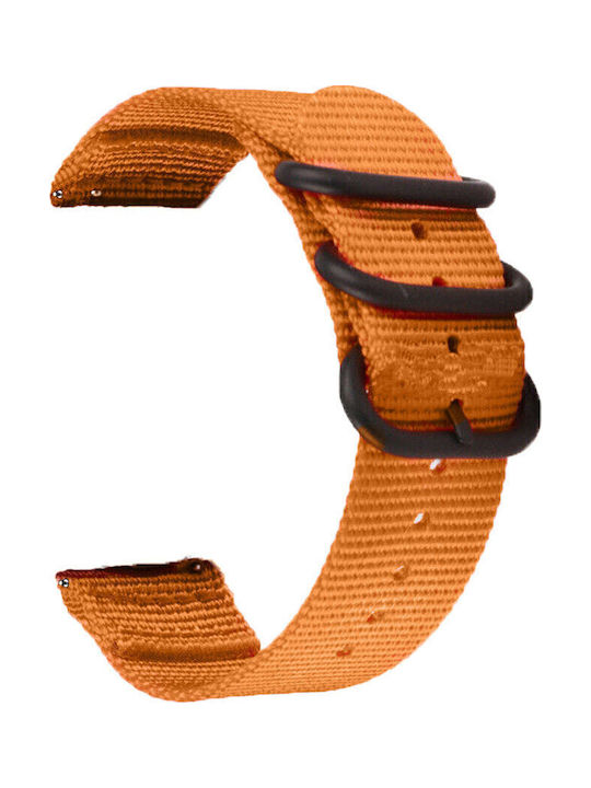 Riemen aus Stoff Orange 22mm