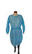 Unisex Light Blue Disposable Medical Dressing Gown 40pcs