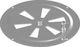 Vent Louver 12.5x12.5cm Round