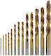 Set of 19 Drills HSS Titanium for Metal