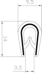 Türdichtung Gummi CS084