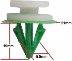 Car Plastic Clips 6 Pieces Car Plastic Clips 6 Pieces