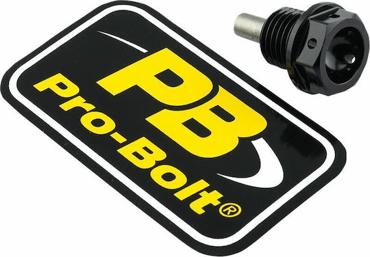 Pro Bolt Капачка за масло Мотоциклет Черен ALSUMP1215MAGBK