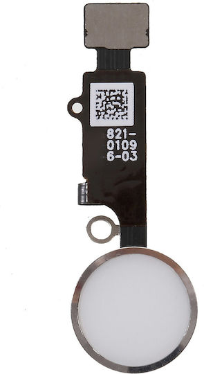 Home Button Fingerprint Flex Kabel mit Home-Taste in Silber Farbe für iPhone 8