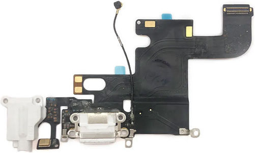 Flex Cable with Charging port in White colour for iPhone 6