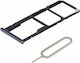 Sim Tray Μαύρο για Huawei Y7 2018/Y7 Prime 2018/Honor 7C