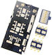 Slot Card Sim Argint Huawei Y6 2019