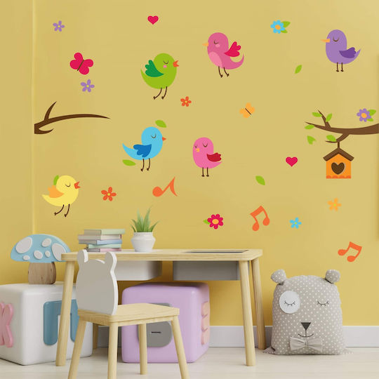 Caravelshop Autocolant Decorativ pentru Copii Perete 95x65buc