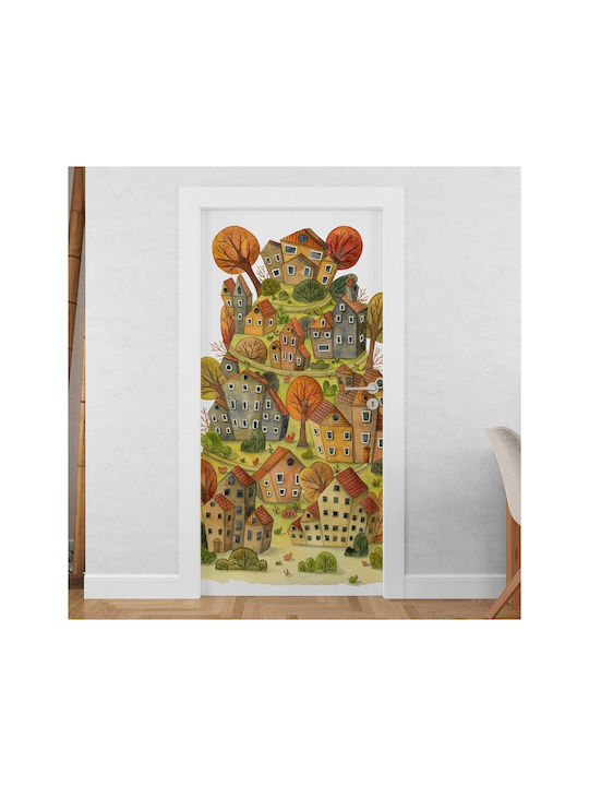 Caravelshop Детска стикерна за стена Врата 100x220бр