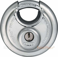 Abus Diskus Steel Padlock Discus Padlock with Key 80mm 1pcs