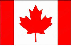 Polyester Perforated Flag of Canada 25x18cm