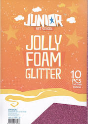 Statovac Αφρώδες Χαρτί Glitter A4 Ροζ