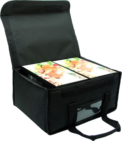 Food Delivery Bag 30lt with Belt 45x29x23cm Black