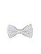 Kids Fabric Bow Tie White