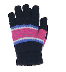 Gestrickte Kinderhandschuhe Schwarz