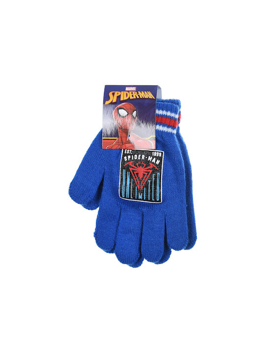 Knitted Kids Gloves Blue