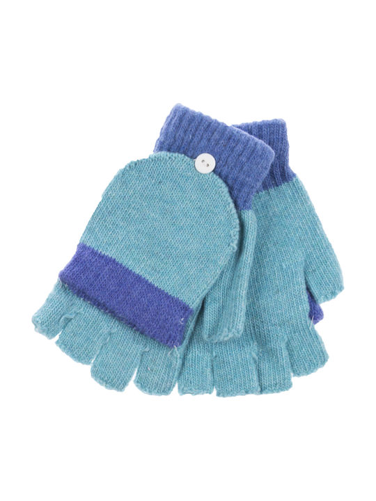 Kids Gloves Fingerless Blue 1pcs