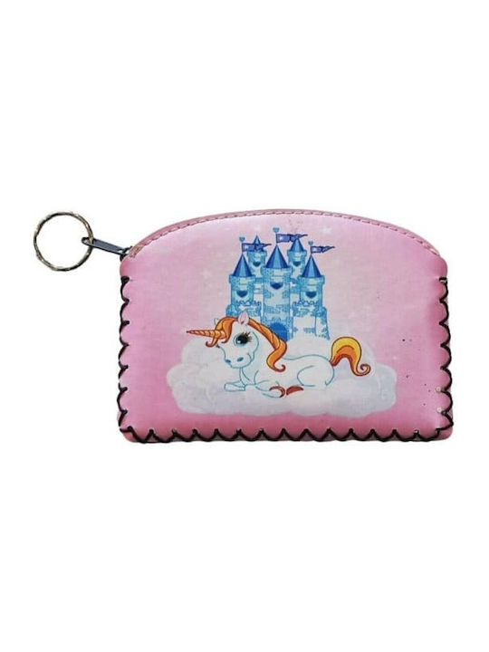 Wallet for Girls with Keychain Pink 2040-K