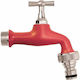 Aquajet Außenwasserhahn Chrom - Rot 1/2" 8006363009950