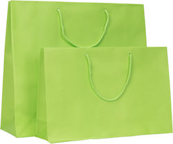 Pungi de Hârtie pentru Ambalare cu Șnur Verzi 37x10x25.5cm 150buc