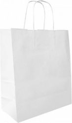 Saul Sadoch Paper Packaging Bags with Handle White 49x46x14cm 25pcs