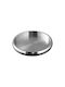 Ready Bar Stainless Steel Rectangular Serving Tray with Handles in Silver Color 32x32cm ΔΊΣΚΟΣ 1pcs
