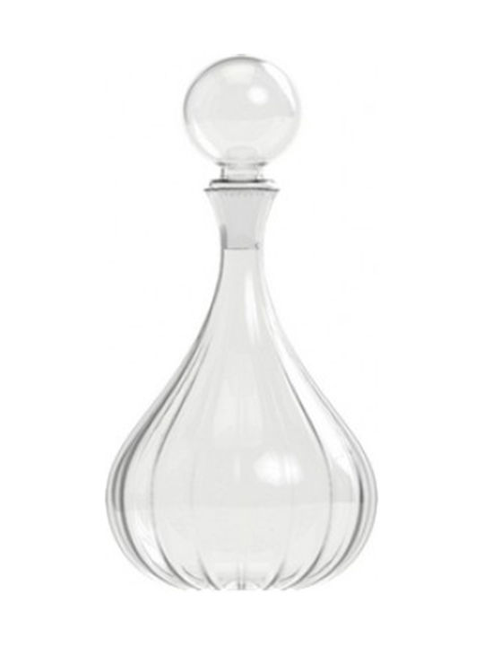 Glas Karaffe zum Servieren Likör 36cm mit Verschluss Transparent 1Stück