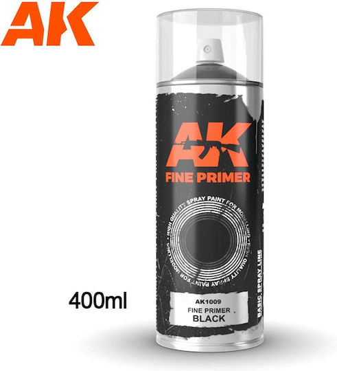 AK Interactive Vopsea Pentru Modelare Spray Negru 400ml