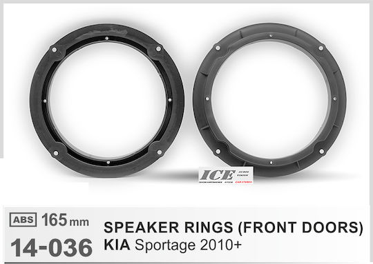 Lautsprecher-Ring Auto Vorderseite Kia Sportage 2Stück