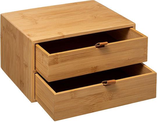 Atmosphera Wooden Desktop Drawer 2 Positions 14.5x20x25cm Beige