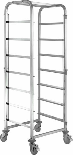 Horecabar Carucior pentru bucătărie comercială pentru coșuri de spălat H170xL56xL51cm