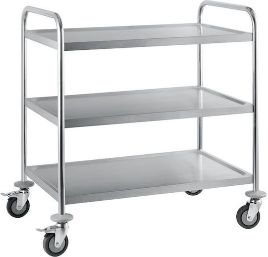 Küchenwagen für gewerbliche Küche mit 3 Ebenen H94xB86xT54cm