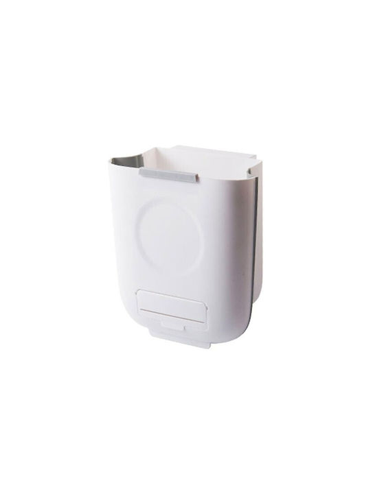 Office Waste Bin White 14.5x27x24cm