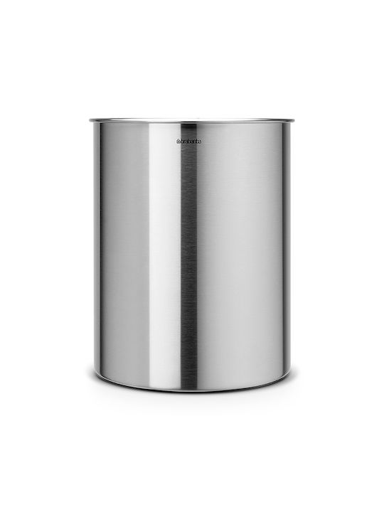 Brabantia Office Paper Waste Bin 15lt Silver