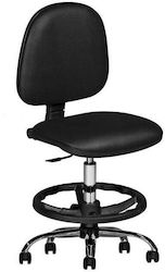 iCare Medical Stool with Backrest Black 1400C.2000