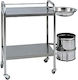 Τροχήλατο Τραπεζάκι Krankenpflege B50xT70xH90cm 368