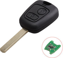 Car Key with Immobilizer for Peugeot 307