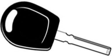 Car Key with Immobilizer Socket for Volkswagen Crafter
