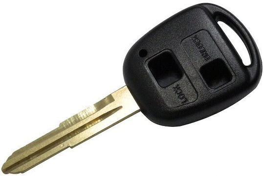 Car Key Shell with Blade with 2 Buttons for Toyota