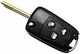Foldable Car Key Shell with Blade with 3 Buttons for Ford