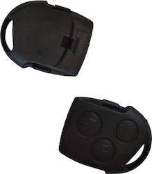 Car Key Shell with Blade with 3 Buttons for Ford