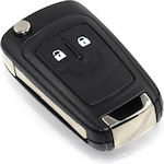 Κέλυφος Κλειδιού Αυτοκινήτου με Λάμα Αναδιπλούμενο με 2 Κουμπιά για Opel