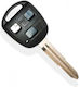 Car Key Shell with Blade with 3 Buttons for Toyota