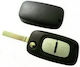Foldable Car Key Shell with Blade with 2 Buttons for Renault