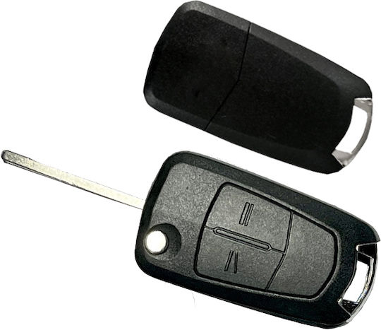 Foldable Car Key Shell with Blade with 2 Buttons Hu100 for Opel