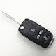 Foldable Car Key Shell with Blade with 4 Buttons for VW