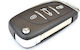 Foldable Car Key Shell with Blade with 3 Buttons for Citroen